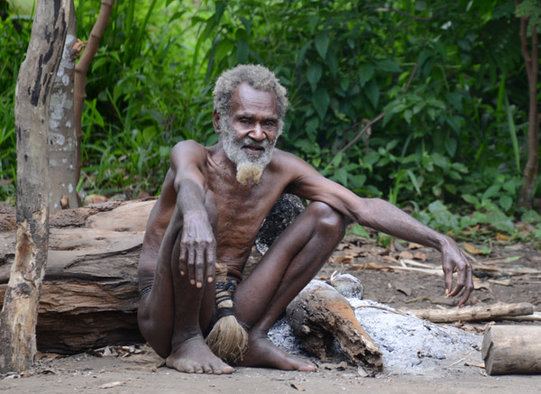 The elderly Yakel chief of Louinio Nambas Kastom Village, Tanna