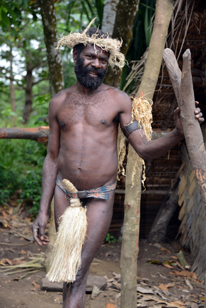Yakel man wearing a namba, Tanna