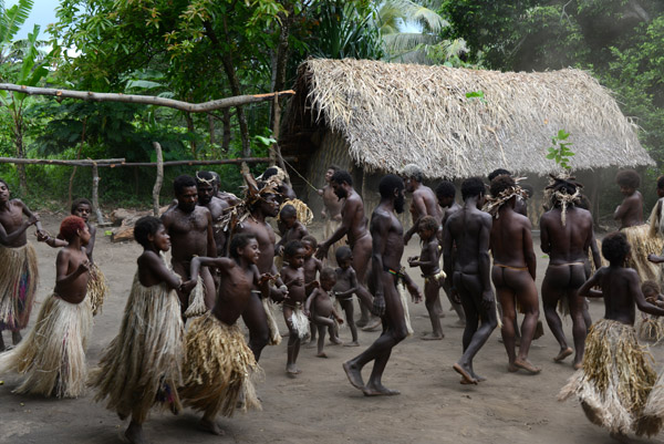 Traditional Yakel tribe dance demonstration, Tanna