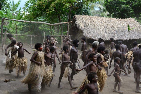 Traditional Yakel tribe dance demonstration, Tanna