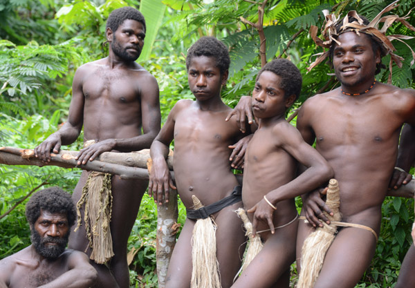 The namba on Tanna is very different from the penis sheath used on Malakula in the north of Vanuatu