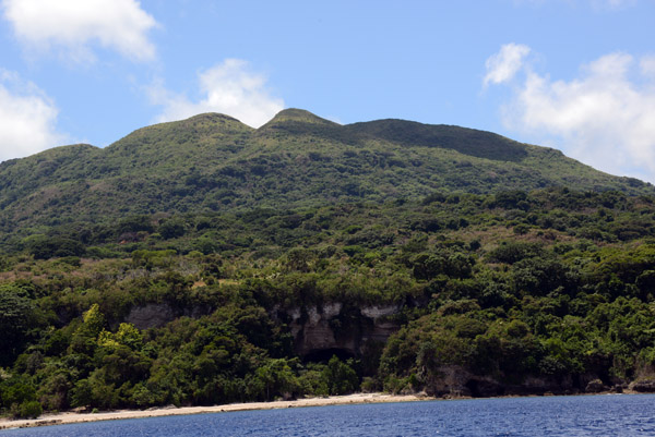 Isolated beach on the west coast of Tanna