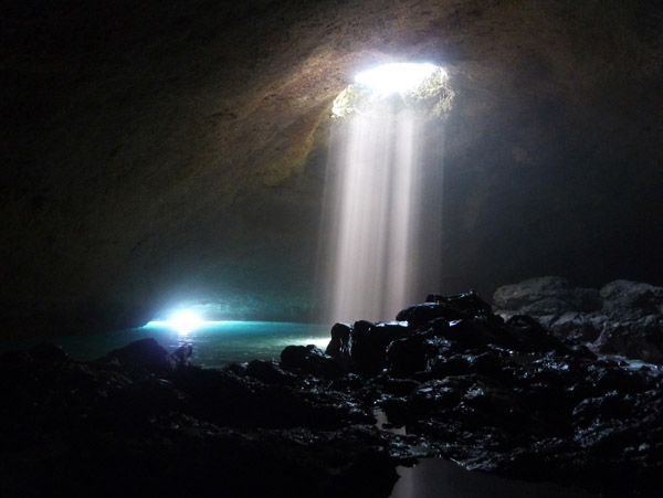 If anyone finds a Timex at the bottom of the cave, it's mine...