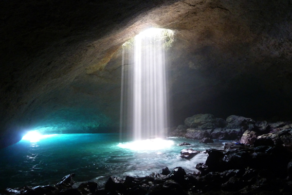 It's like a waterfall of light