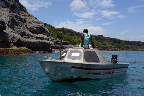 Boat at the Blue Cave
