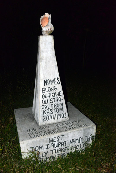 Monument, John Frum village
