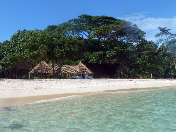 A new shelter under construction at Million Dollar Point