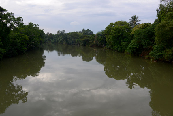 The river from the bridge at Luganville