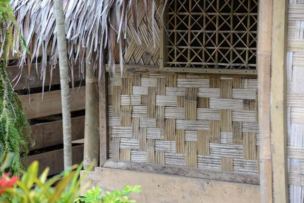 Traditional nipa hut at the Millennium Cave Tour office