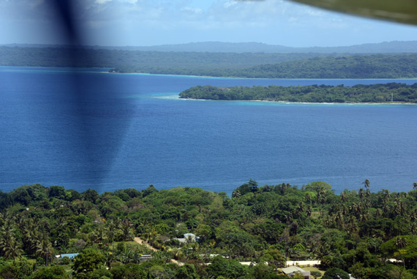 Luganville Channel with the island of Aore