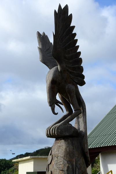 Sculpture at Tanna Airport, Vanuatu