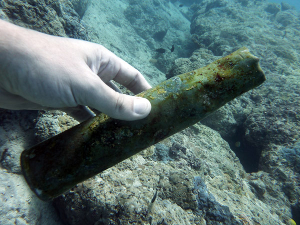 Naval Shell Casing, Vila Bay, Vanuatu
