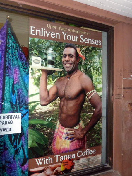 Advertisement for Tanna Coffee, Vanuatu