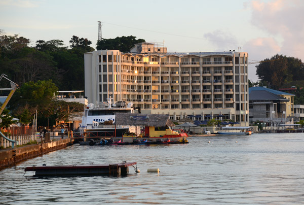 Port Vila waterfront with the Grand Hotel (former Sebel Hotel)