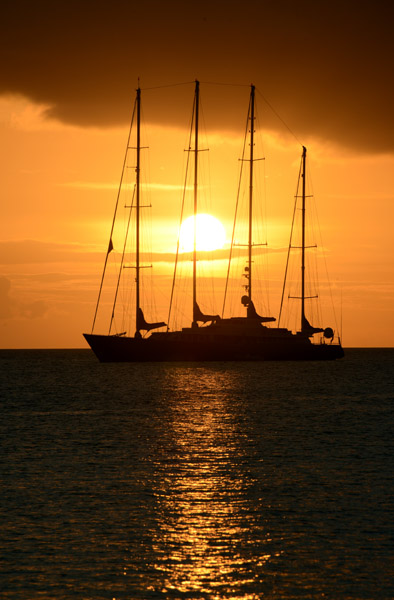 The Phocea, a 4-masted sailboat, Port Vila