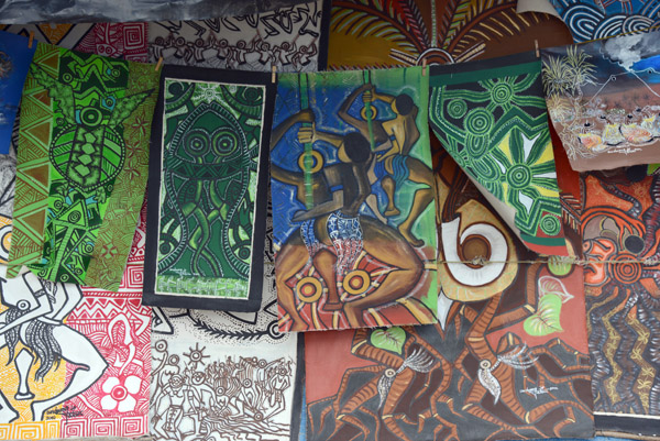 Vanuatu paintings, Port Vila Market