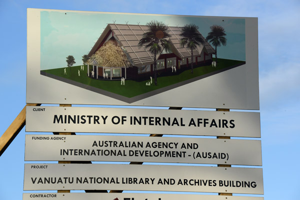 Design plans of the new Vanuatu National Library and Archives Building
