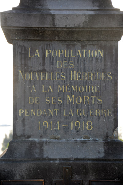 La Population des Nouvelles Hbrides a la Mmoire de ses Morts Pendant la Guerre 1914-1918