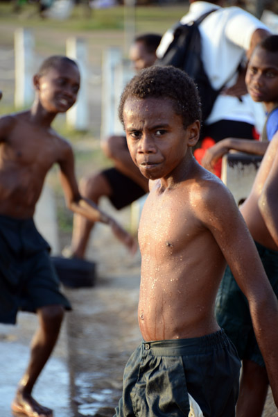 Wet boy, Port Vila