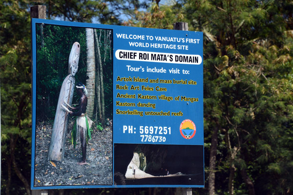 Vanuatu's First World Heritage Site - Chief Roi Mata's Domain (call in advance)