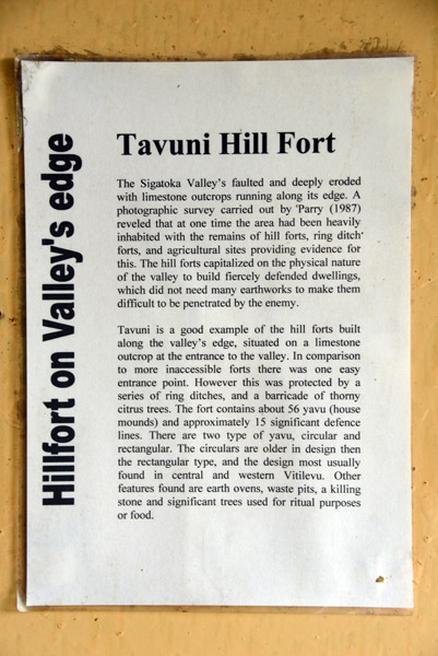 Details about Tavuni Hill Fort 