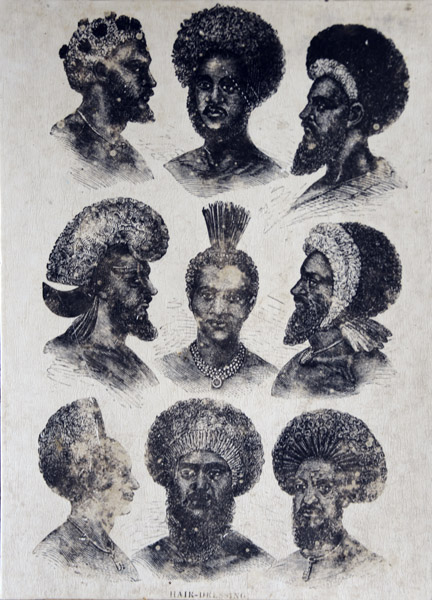 Traditional warrior hairstyles in the 19th Century