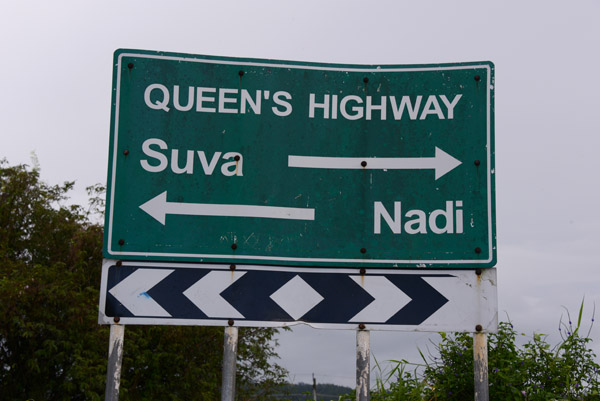 Queen's Highway from Nadi to Suva, the capital of Fiji