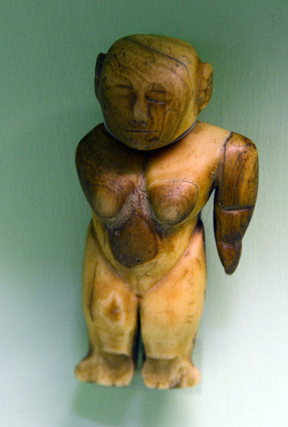 Statuette carved from a whale's tooth by Tongan craftsmen kept in a Fijian spirit house