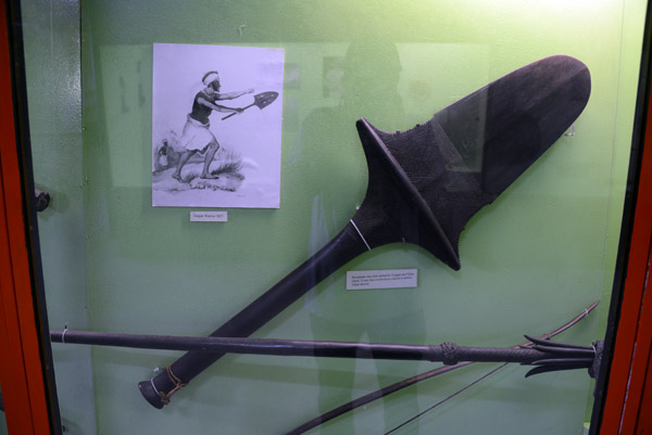 Broadlader war club carried by Tongan and Fijian chiefs