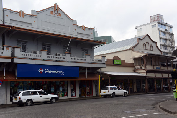 Renwick Rd - old buildings in downtown Suva