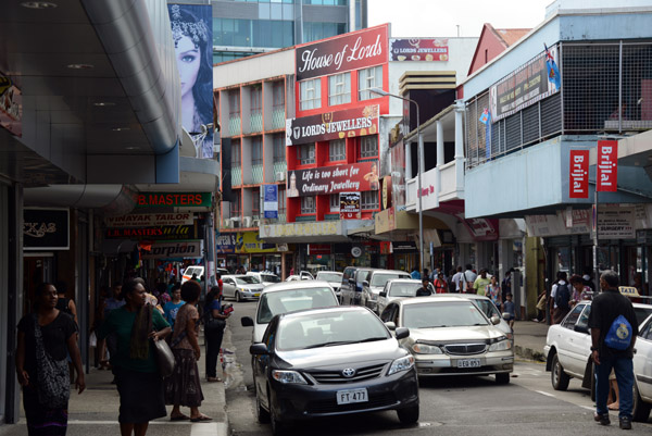 Cumming Street, downtown Suva