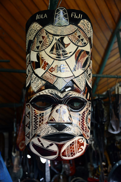 Fijian mask at the Suva Handicraft Market