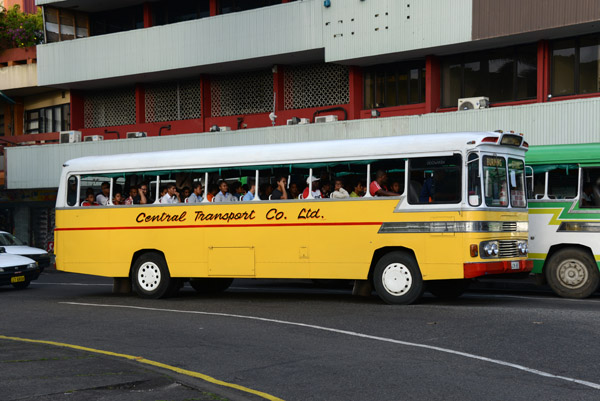 Windowless bus of Suva's Central Transport Co.