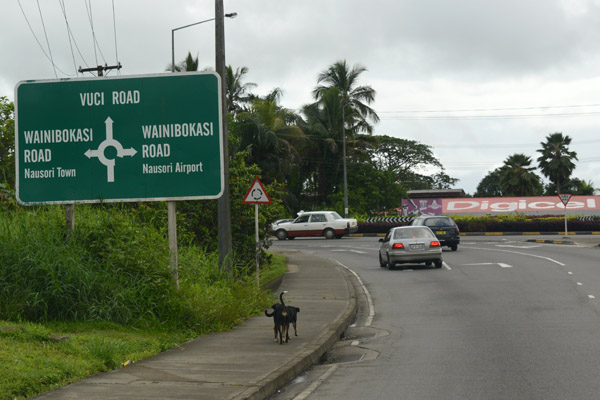 Junction for Nausori Airport serving Suva