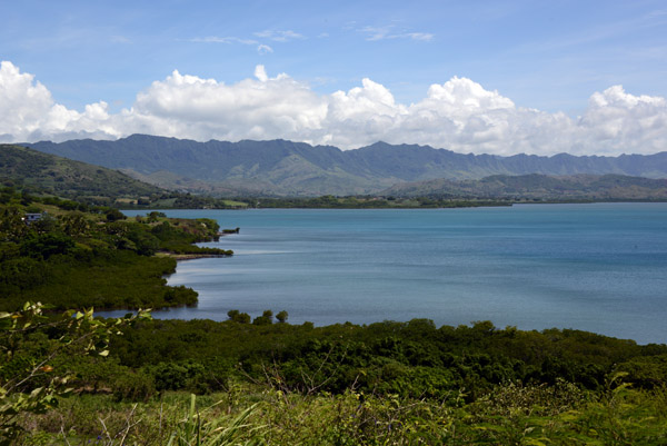 Looking south along the peninsula from Volovoli