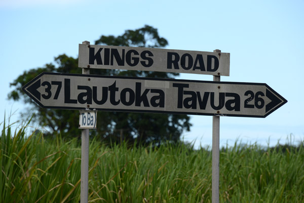 Kings Road leaving Ba Town - 37km further to Lautoka on the northwest coast of Viti Levu
