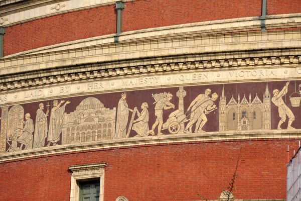 Mosaic frieze of Royal Albert Hall