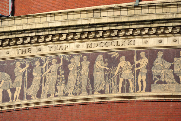 Mosaic frieze of Royal Albert Hall - 1871