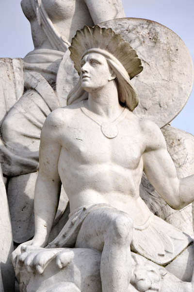 Allegory of America, Albert Memorial