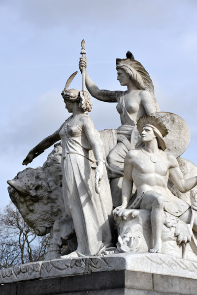 Allegory of America, Albert Memorial