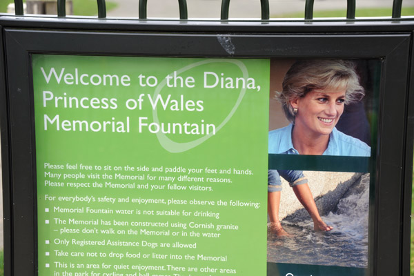 Welcome to the Diana, Princess of Wales Memorial Fountain