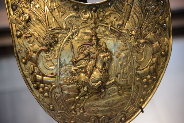 Gorget of showing Louis XIII on horseback, ca 1620-30, France