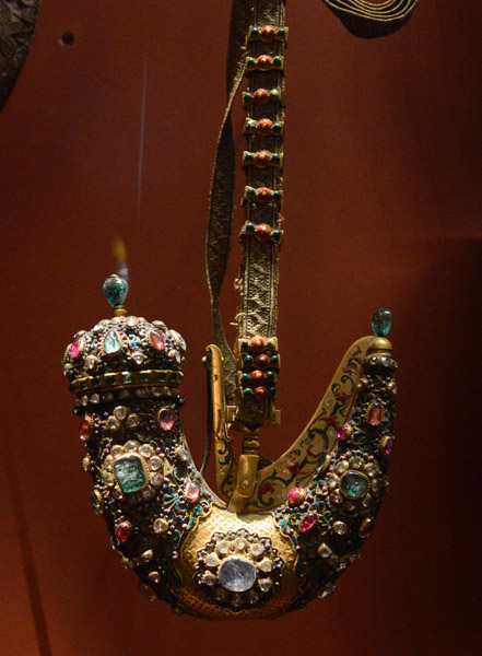 Jeweled Powder Flask, 1742, Ottoman Empire