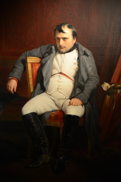 Napolon at Fontainebleau, 31 March 1814, by Paul Delaroche, 1840