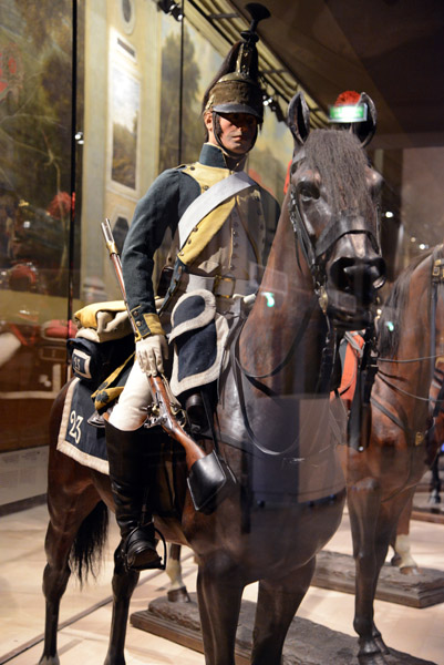 Dragoon, Napoleonic-era (1799-1815), trained to fight on horseback or on foot