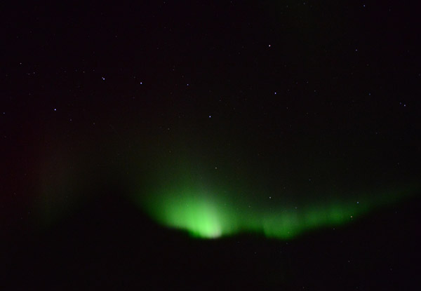 Aurora borealis and the Big Dipper, Northern Alberta, Canada