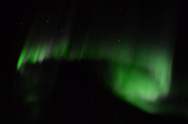 Aurora borealis and the Big Dipper, Northern Alberta, Canada
