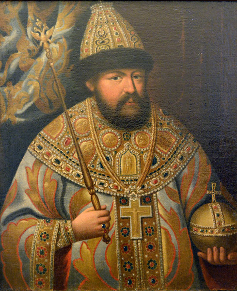 Tsar Aleksey Mikhailovich (1629-1676), 19th C. copy of an earlier portrait