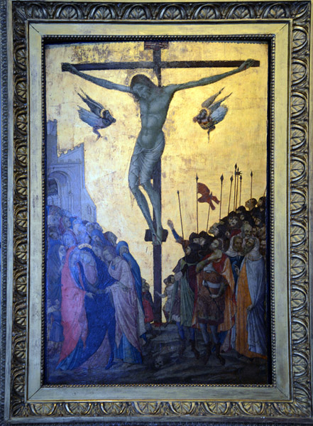 Calvary by a follower of Duccio di Buoninsegna, mid-15th C. Siena