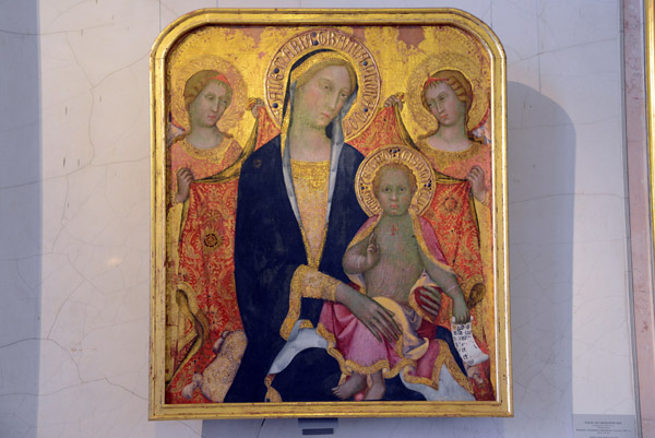 Madonna and Child with Two Angels, Paolo Di Giovanni Fei, Mid-1380's Siena